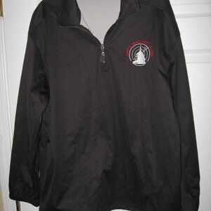 AKWA Classic 1/4 Zip Pullover Men's Large Black w/ NATCA Logo